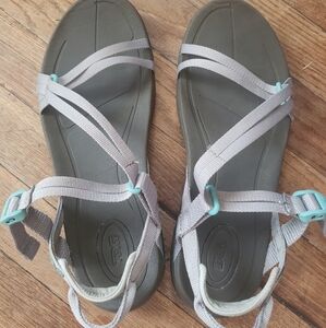 Teva Sirra Sport Sandals Outdoor Hiking Strappy Women's Sz 9 Teal Adjustable